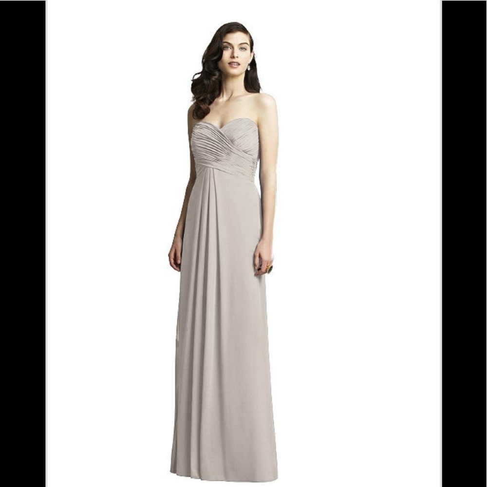 Dressy Collection Taupe Bridesmaid Dress